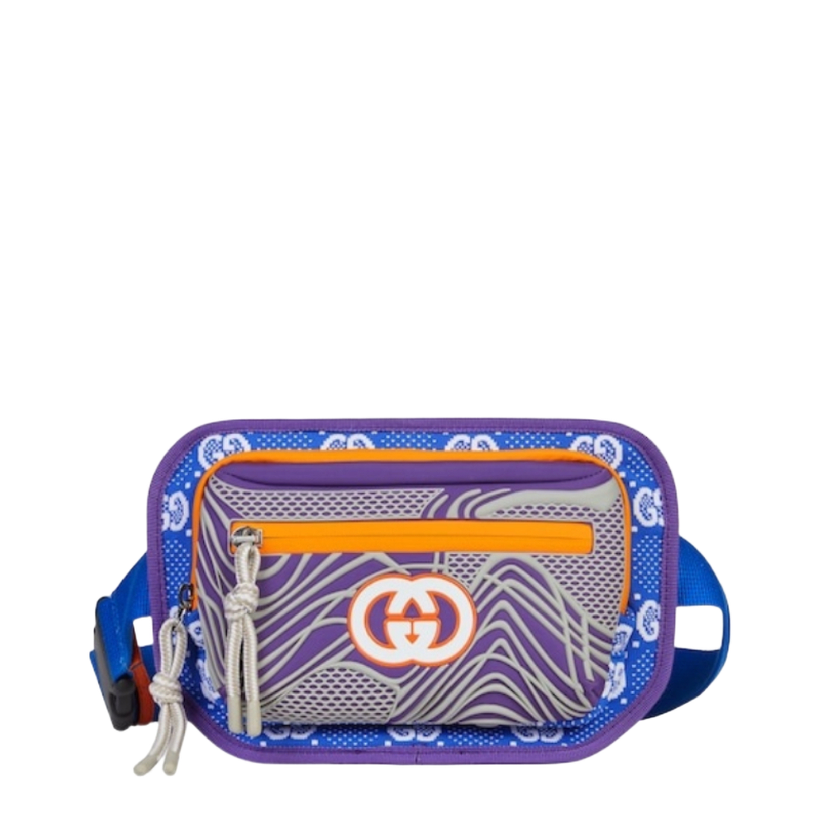 Multi-Color GG Nylon Messenger Bag