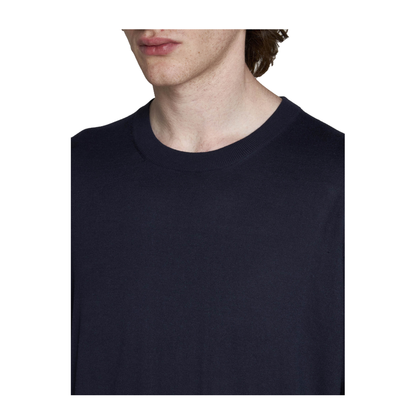 Navy Blue Cotton Sweater