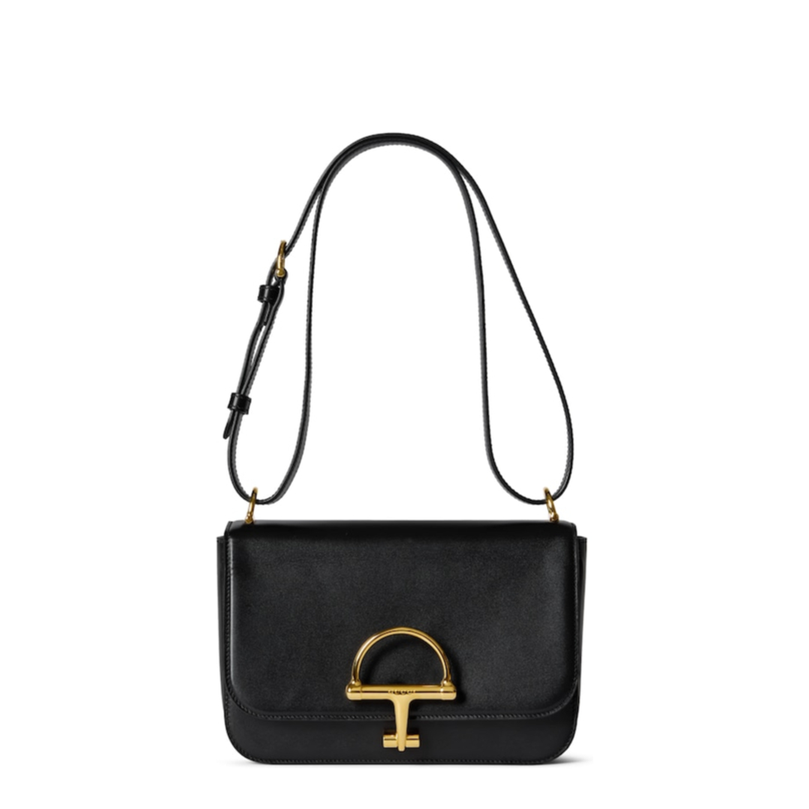 Siena Small Shoulder Bag in Black Leather