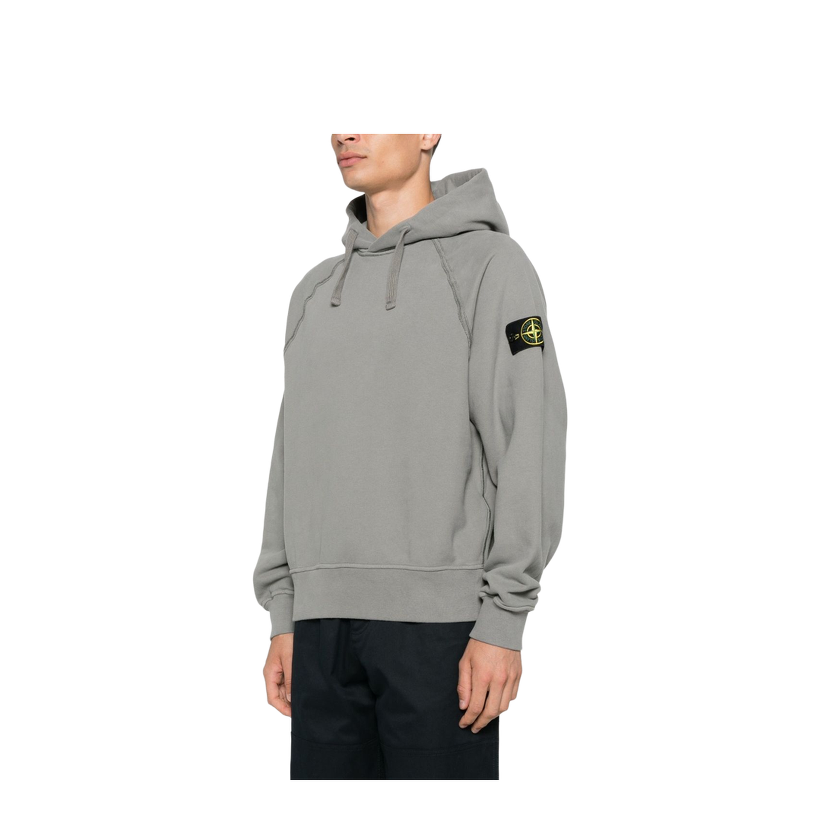 Hooded Sweatshirt in Brushed Organic Cotton Fleece