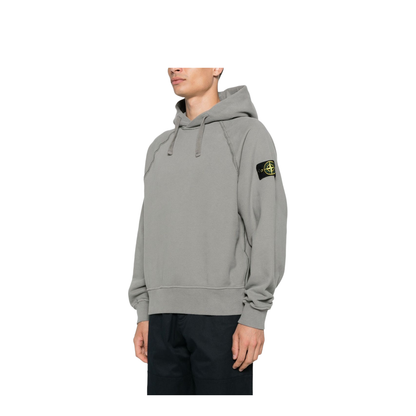 Hooded Sweatshirt in Brushed Organic Cotton Fleece
