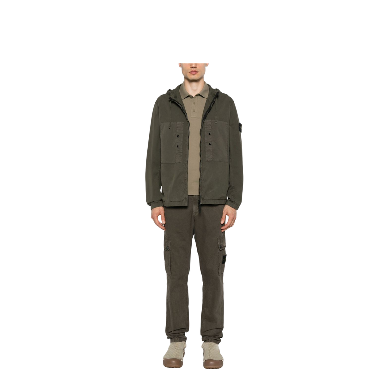 Supima Cotton Twill Stretch-TC Hooded Jacket