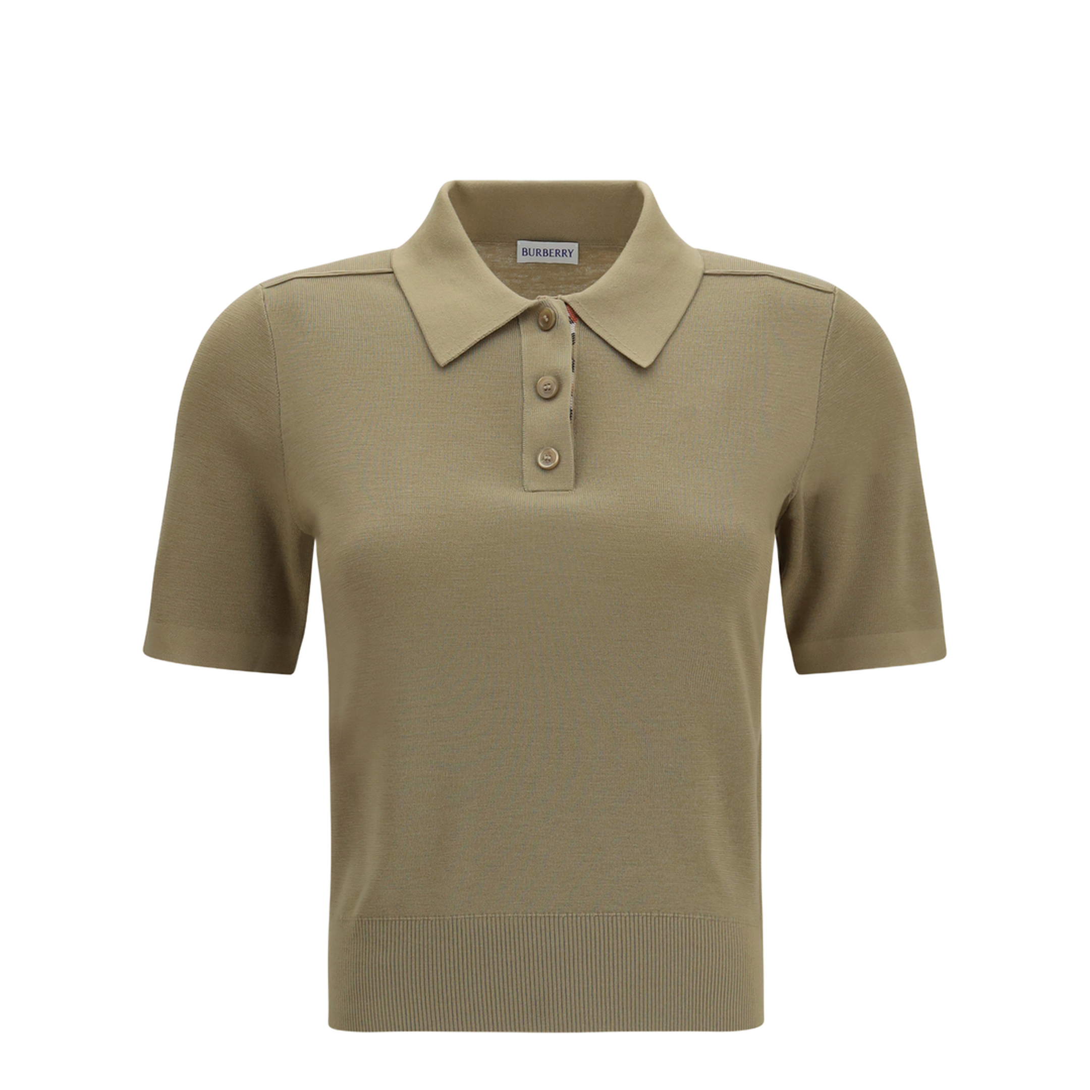 MAYFEYR - Burberry - Knit Polo With Check Trim - 8130426