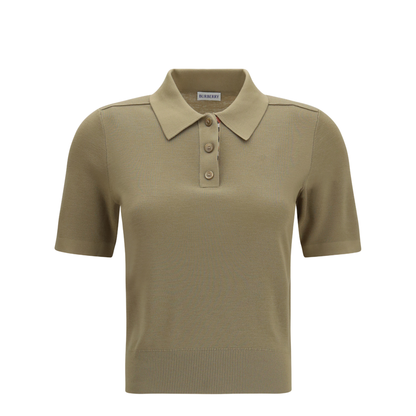 MAYFEYR - Burberry - Knit Polo With Check Trim - 8130426