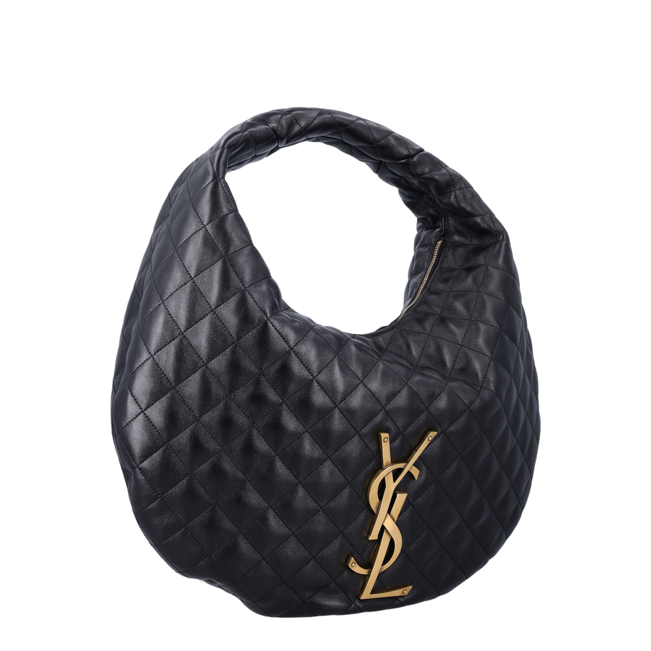 ICARE Hobo in Quilted Nappa in Black