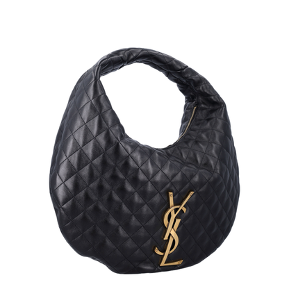 ICARE Hobo in Quilted Nappa in Black