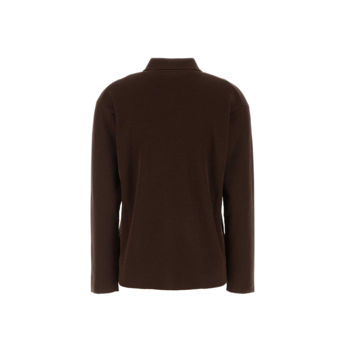 MAYFEYR - Miu Miu - Chocolate Wool Polo Shirt - MML05USOOO1903F0324