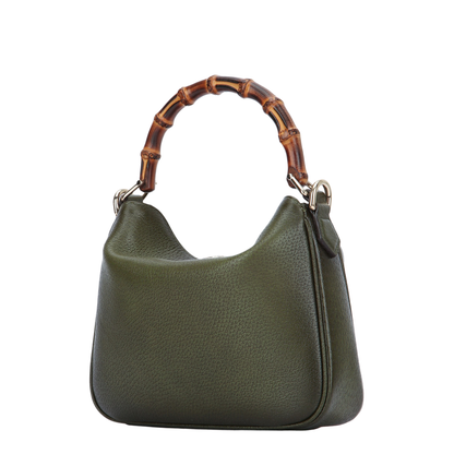 Diana Small Shoulder Bag in Gradient Green Leather