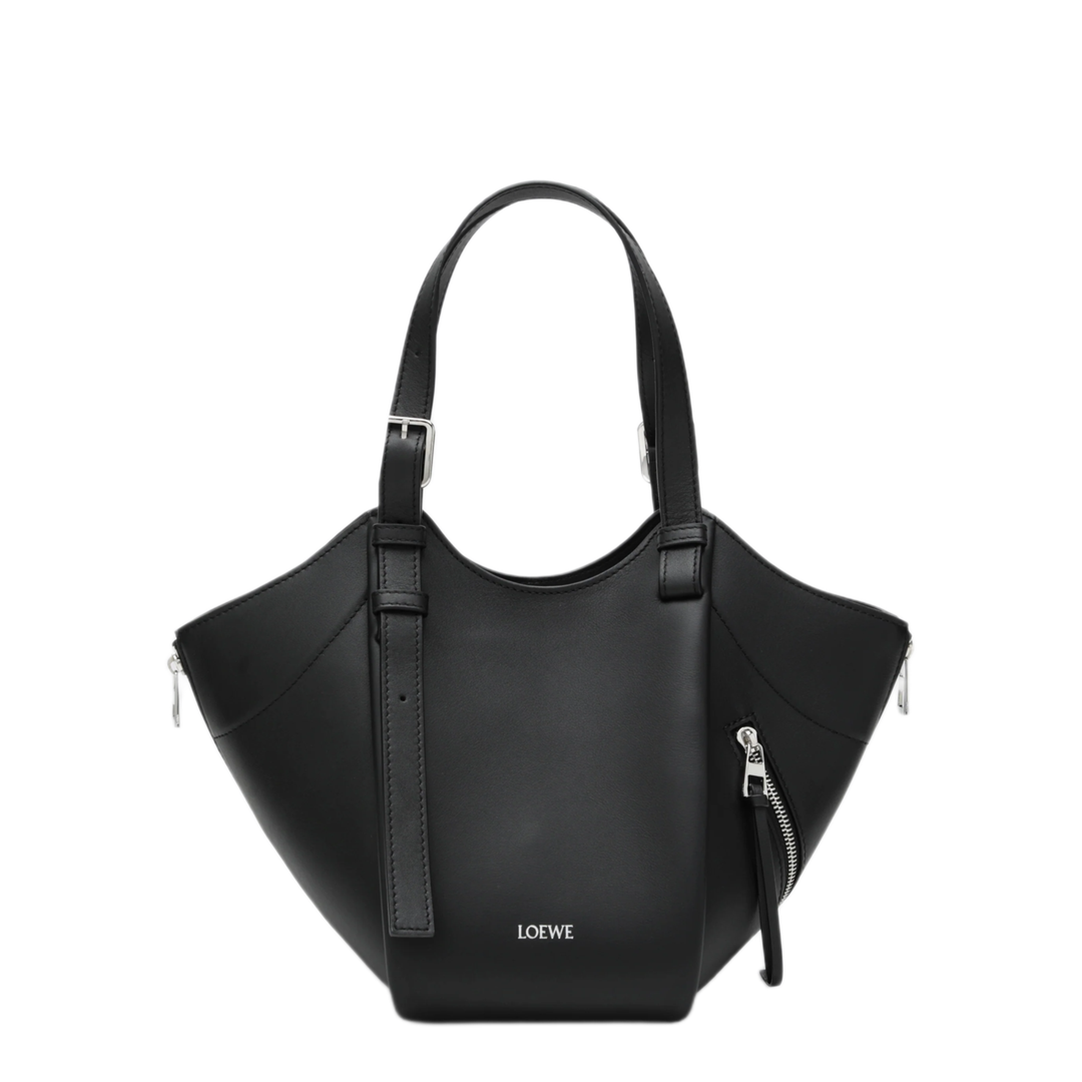 MAYFEYR - Loewe - Black Leather Hammock Flip Bag - A538HHBX07LE1100