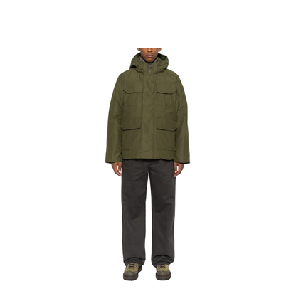 Army Green Cotton Blend Maitland Down Jacket