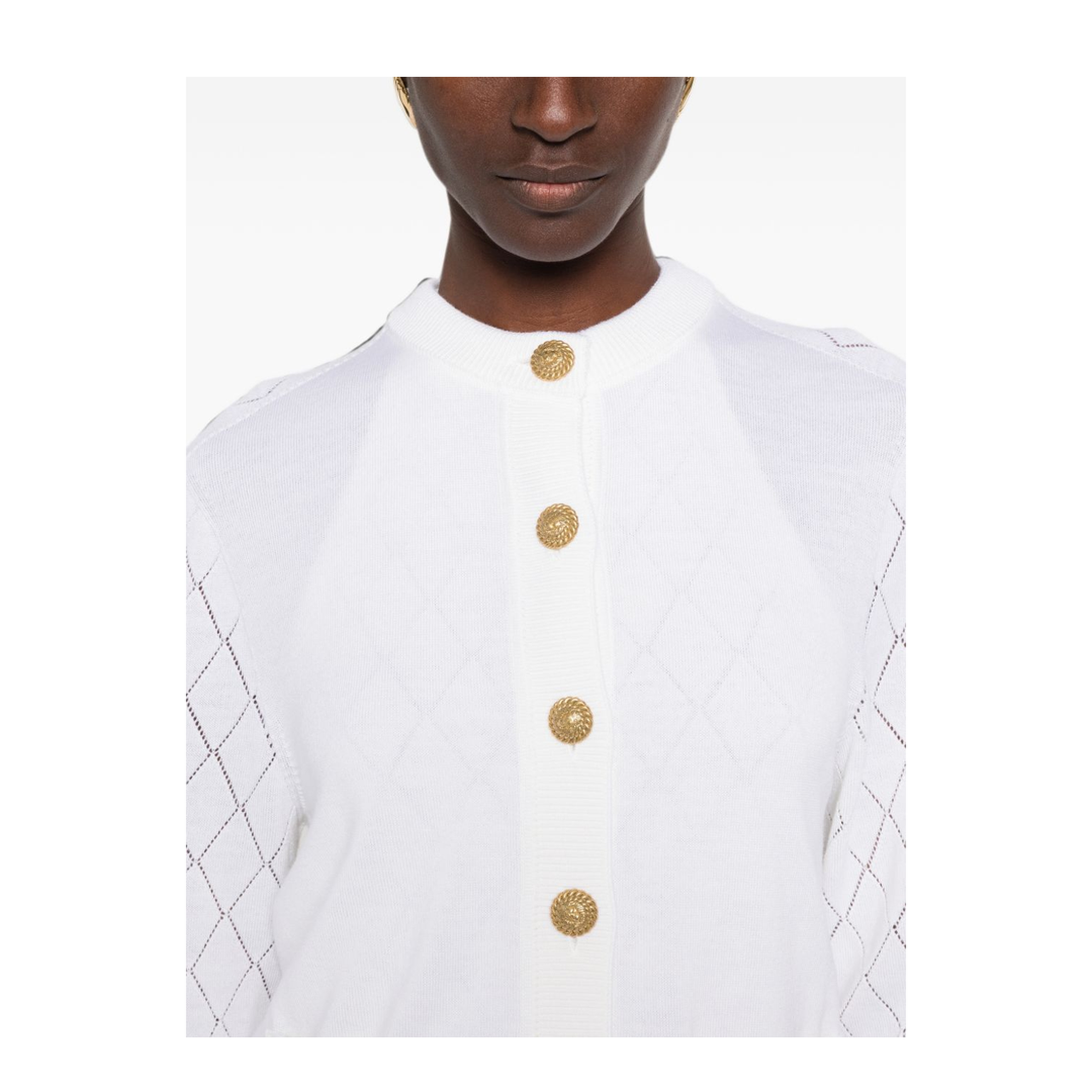 MAYFEYR - Balmain - Sweaters White - HF1KN085KJ990FA
