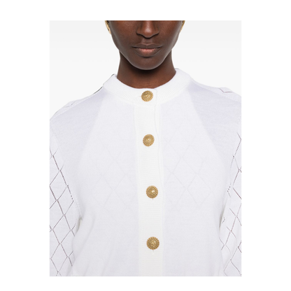 MAYFEYR - Balmain - Sweaters White - HF1KN085KJ990FA