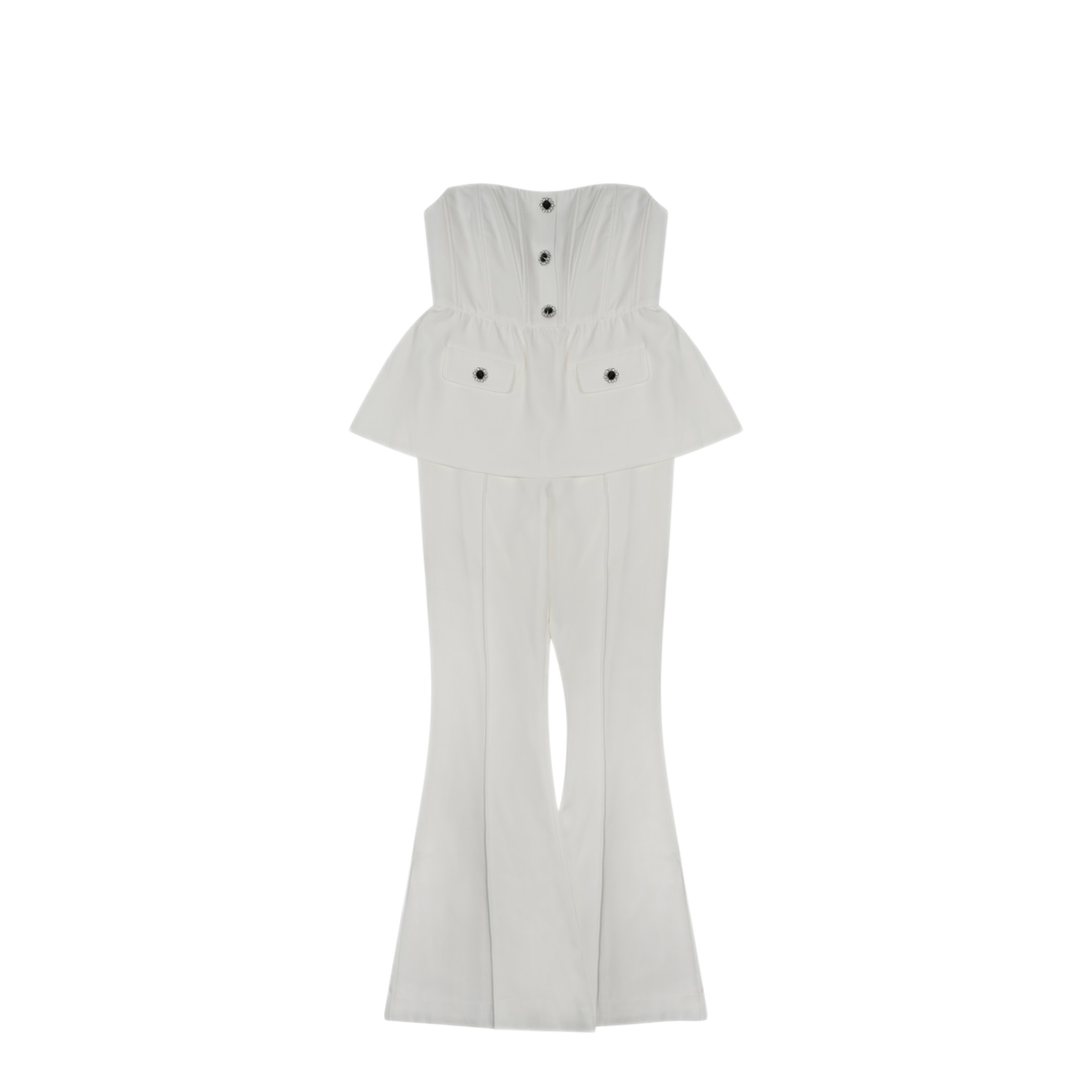 MAYFEYR - Self Portrait - Sleeveless Jumpsuit - RS25975JSWWHITE