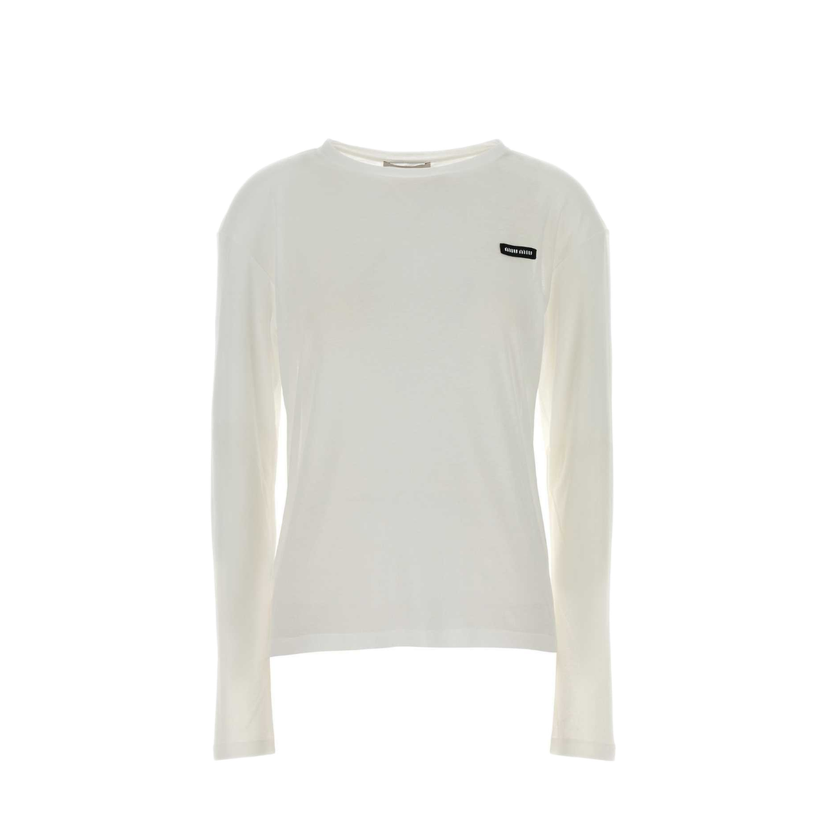 MAYFEYR - Miu Miu - White Cotton T Shirt - MJL939SOOO133OF0009