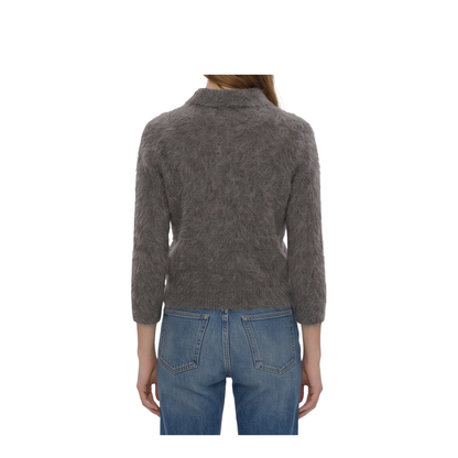 MAYFEYR - Chloè - Smoky Grey Polo-Style Pullover - CH26AMP16720013