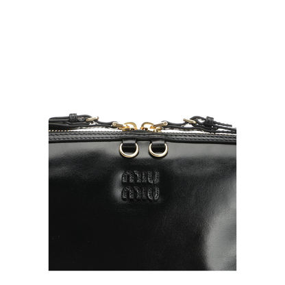 Black Leather Shoulder Bag