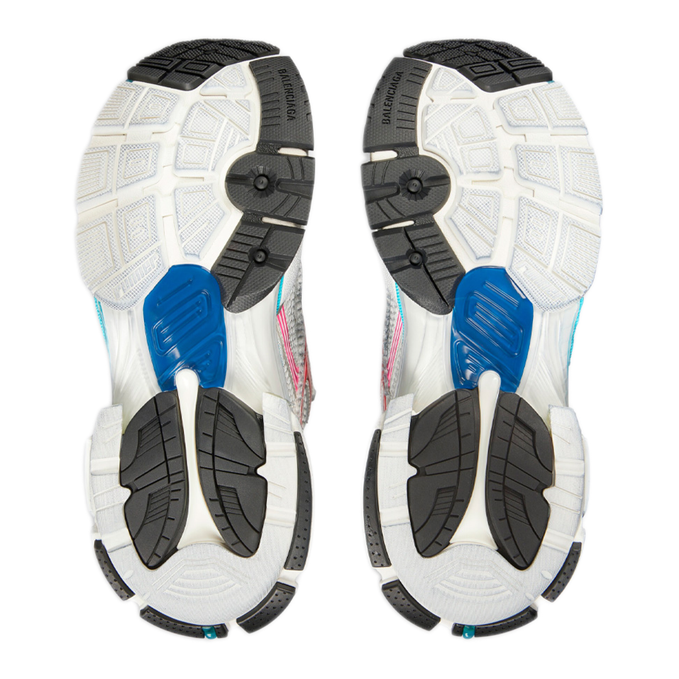 MAYFEYR - Balenciaga - Mesh And Nylon Multicolor Worn-Out Effect Runner Sneakers - 772767W3RBW