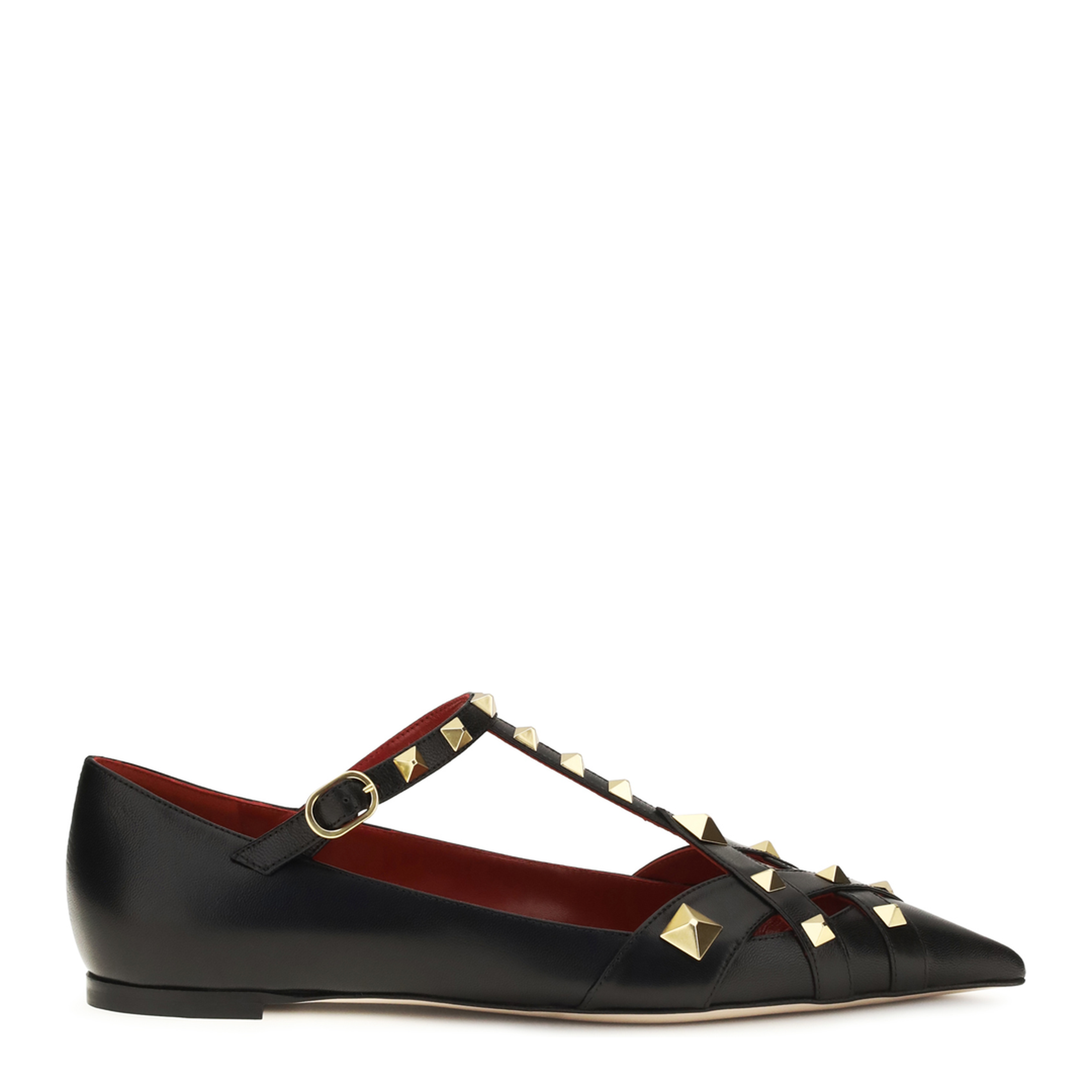 MAYFEYR - Valentino - Studdy Ballerinas In Kidskin - 9W2S0PQ9JYW0NO