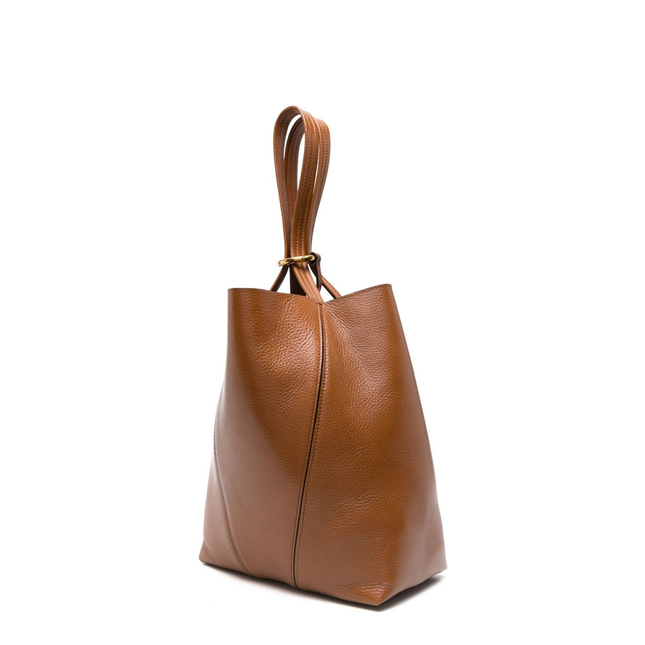 Spin Tote Bag in Grained Leather