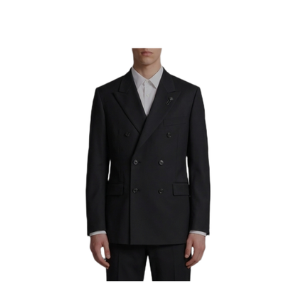MAYFEYR - Lardini - Black Feeling Double Breasted Suit - AC5934ECN64414999