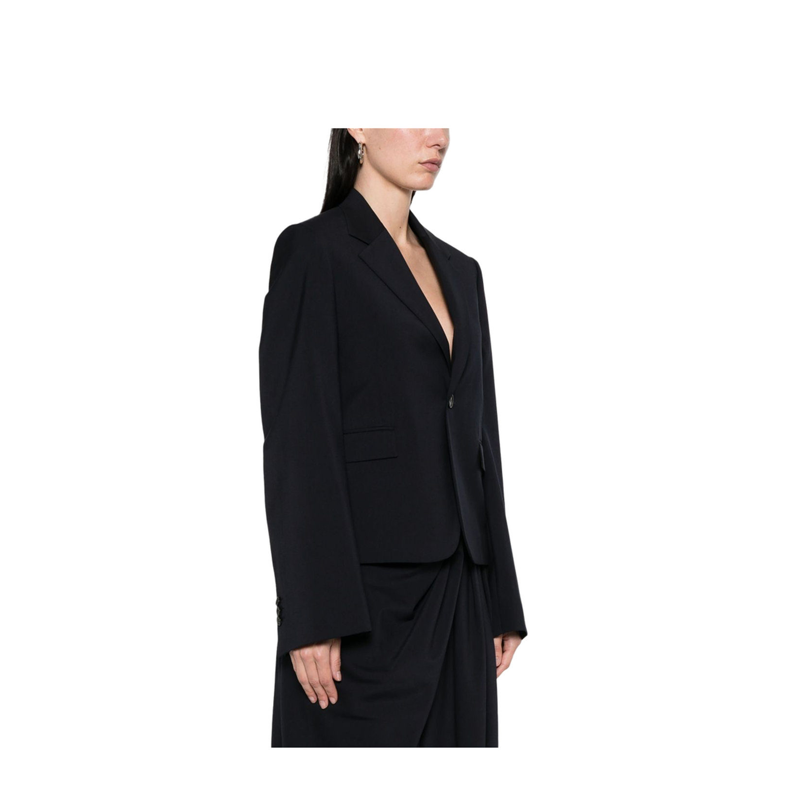 Jacket in Wool Blue