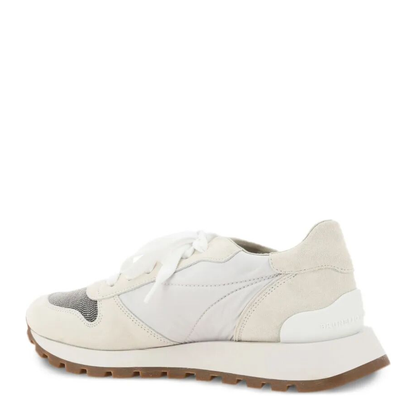 MAYFEYR - Brunello Cucinelli - Suede And Techno Fabric Runners With Precious Toe - MZSFG1960