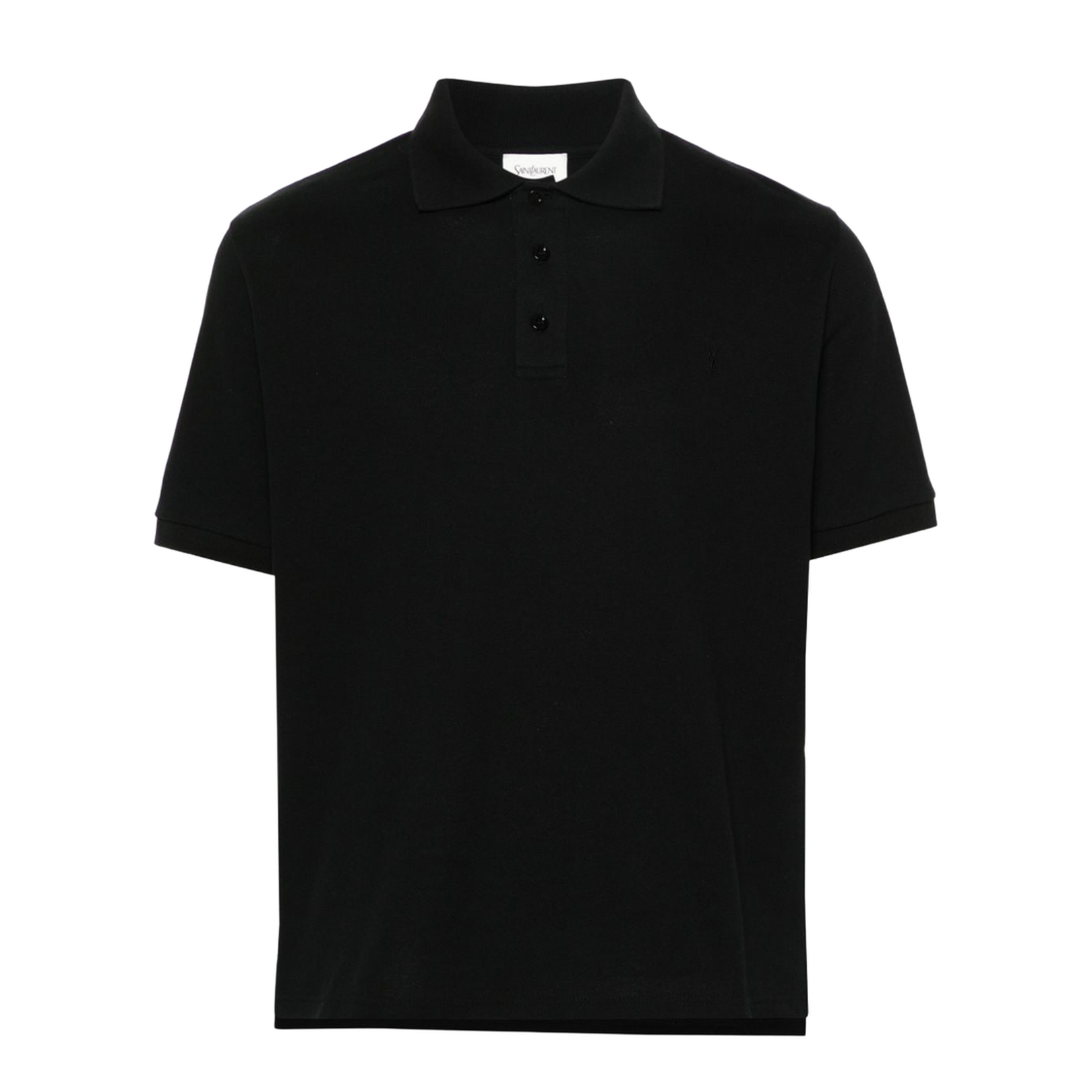 Cassandre Logo Polo Shirt in Black