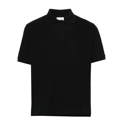 Cassandre Logo Polo Shirt in Black