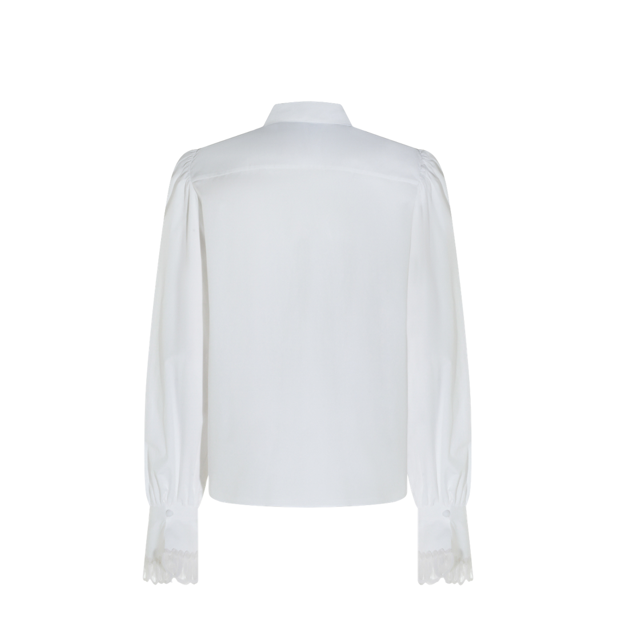 White Cotton Poplin Shirt
