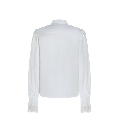 White Cotton Poplin Shirt