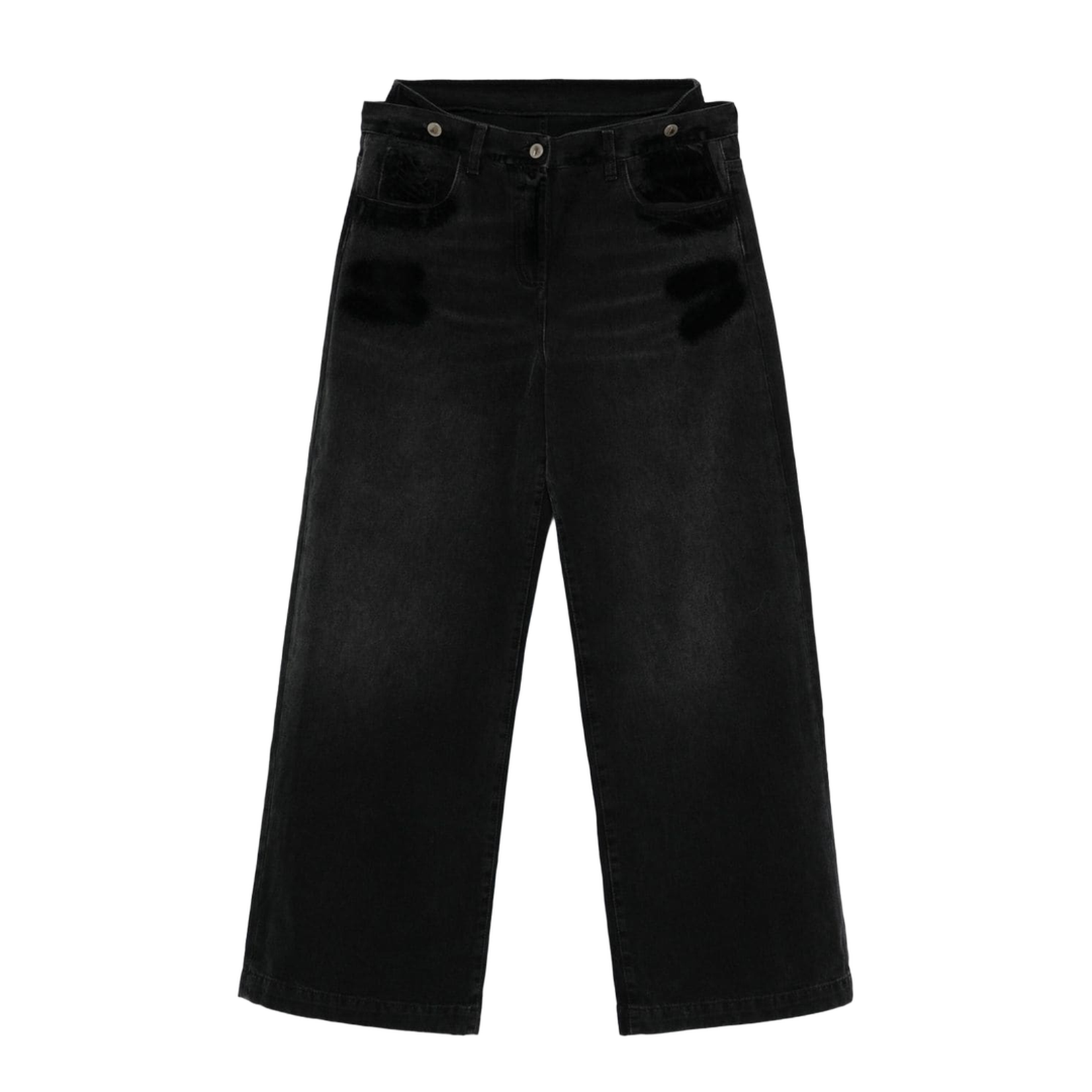 Wide-Leg Denim Jeans
