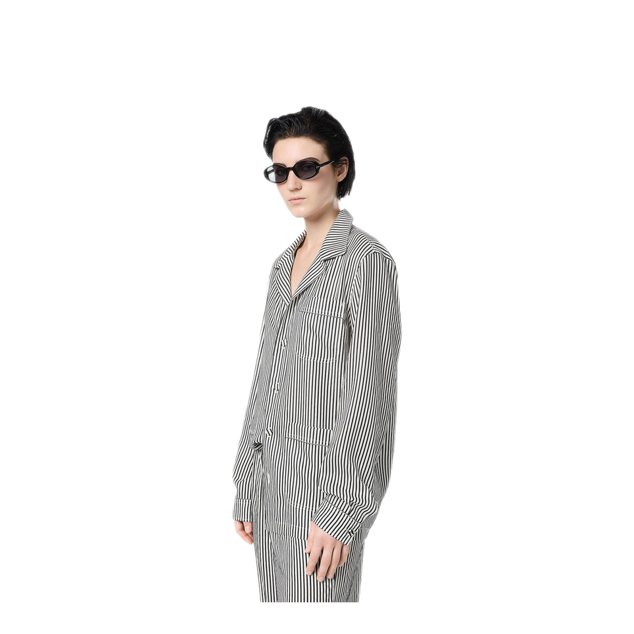 MAYFEYR - Tom Ford - Striped Silk Pj Shirt With Piping - CA3335FAX1712NWA