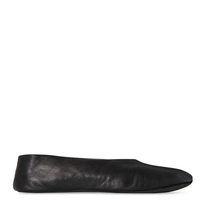 Black Pointed Toe Slip-On Design