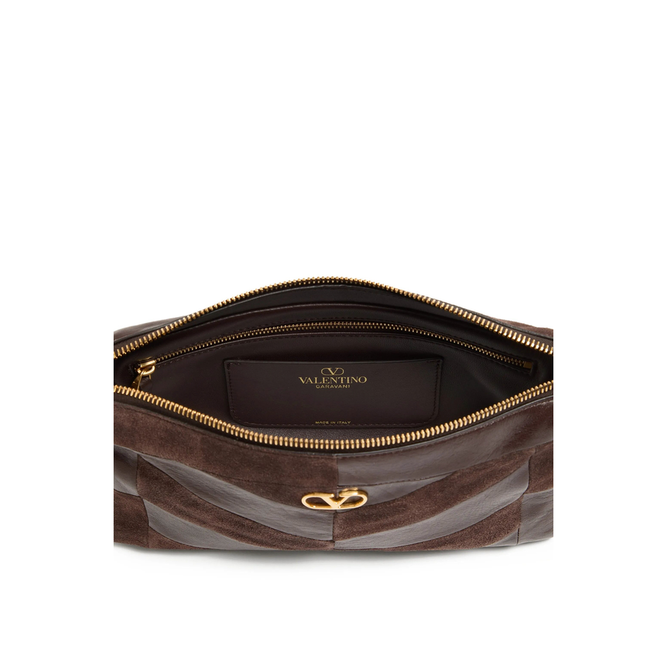 MAYFEYR - Valentino - Small Shoulder Bag Panthea In Suede And Nappa Chevron Motif - WB0S99DED