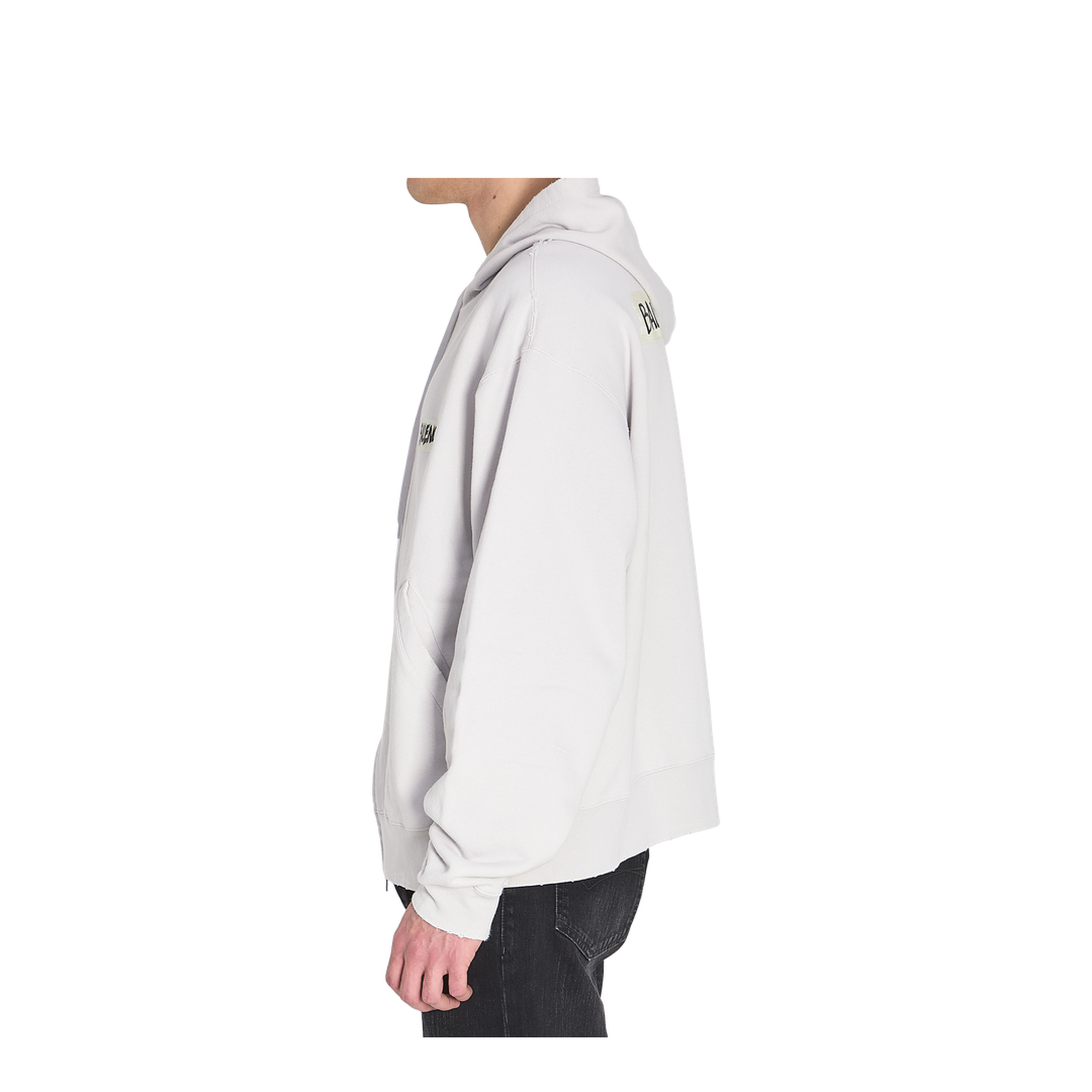 Masking Tape Zip-Up Hoodie