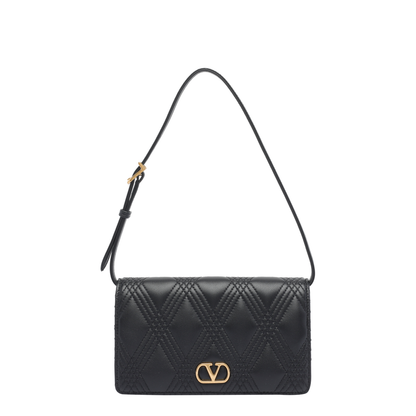 Black Mini Logo Shoulder Bag