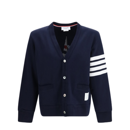 MAYFEYR - Thom Browne - 4 Bar Boat Cotton Cardigan - MJT582E00535