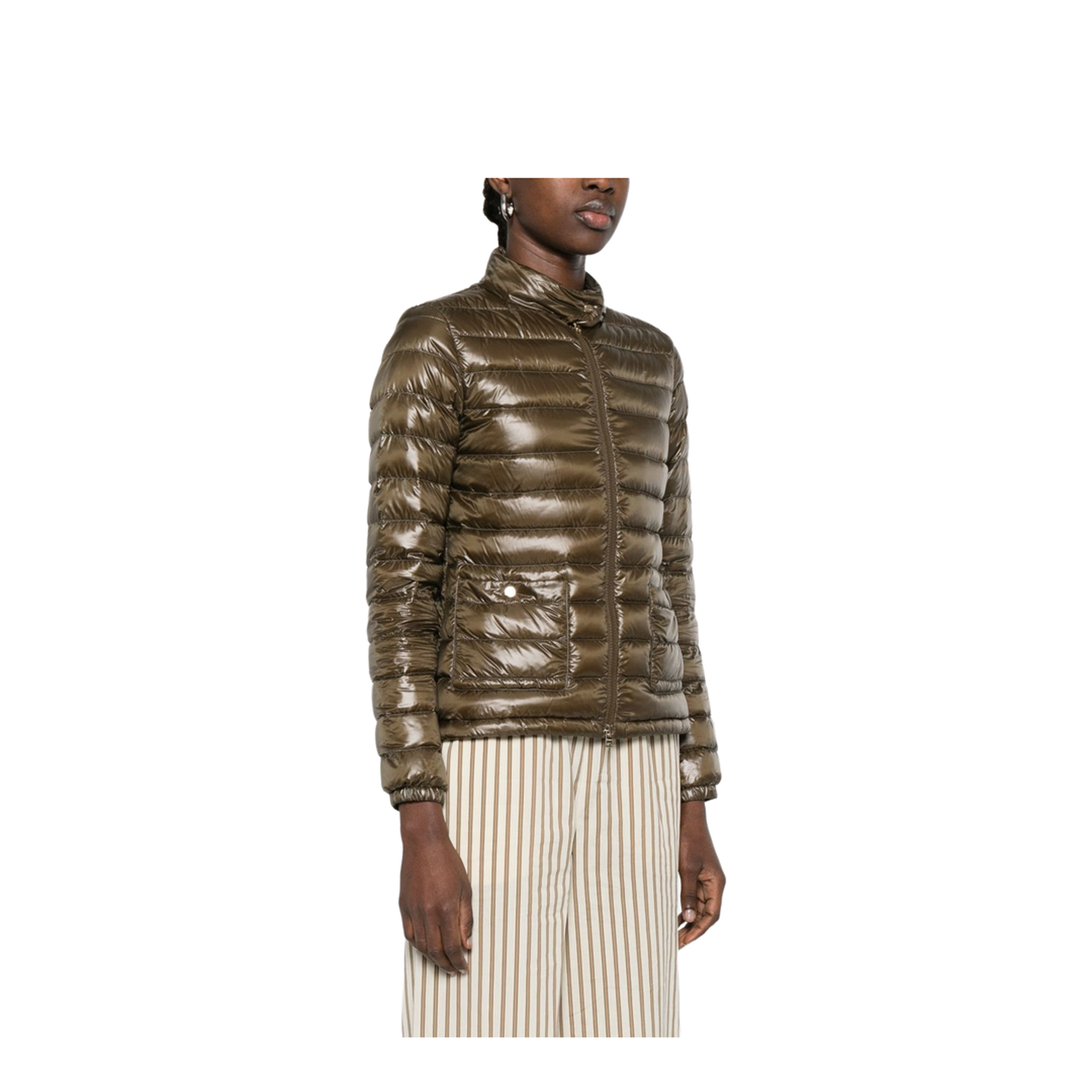 Military Green Ultralight Nylon Bomber Jacket