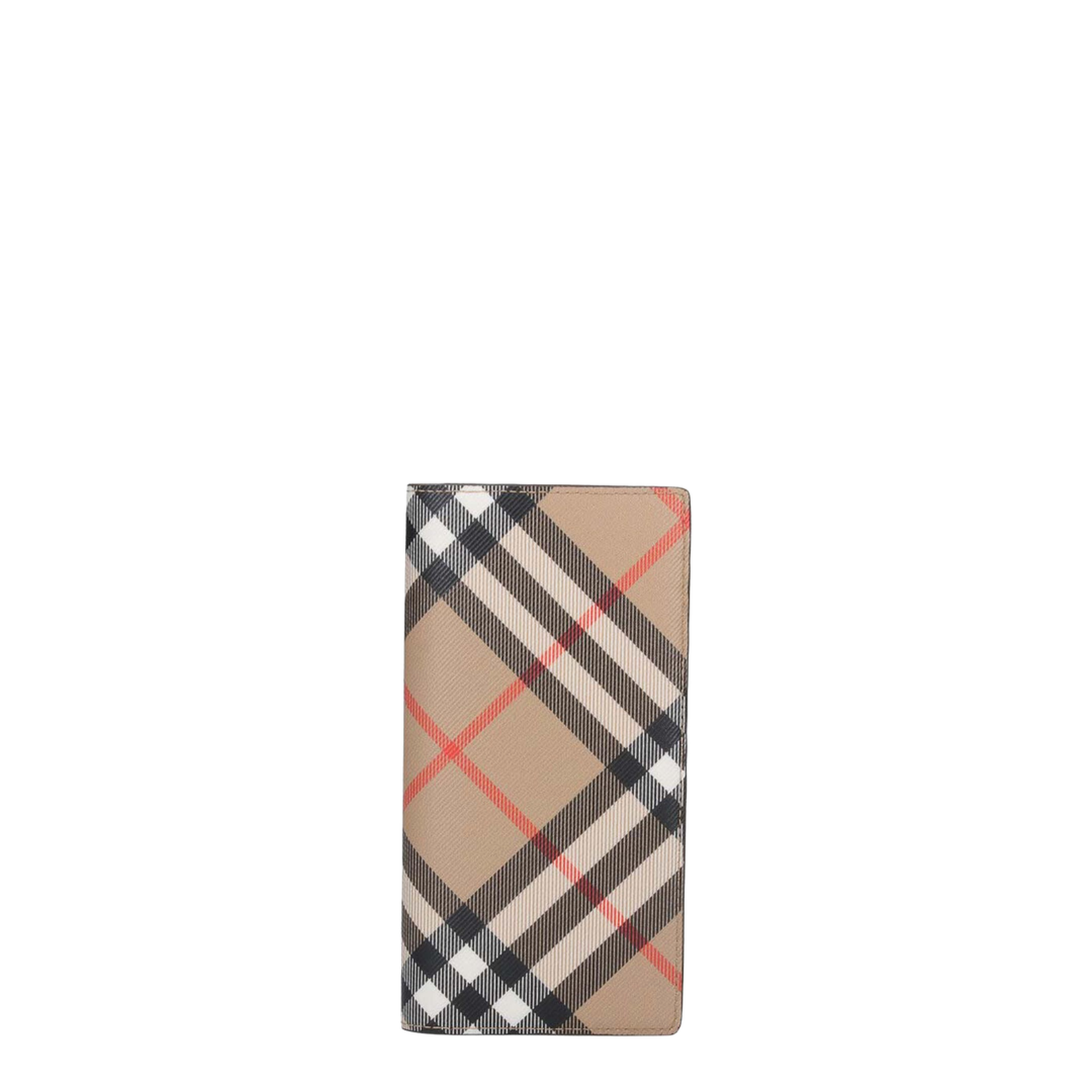 Check Continental Wallet Beige
