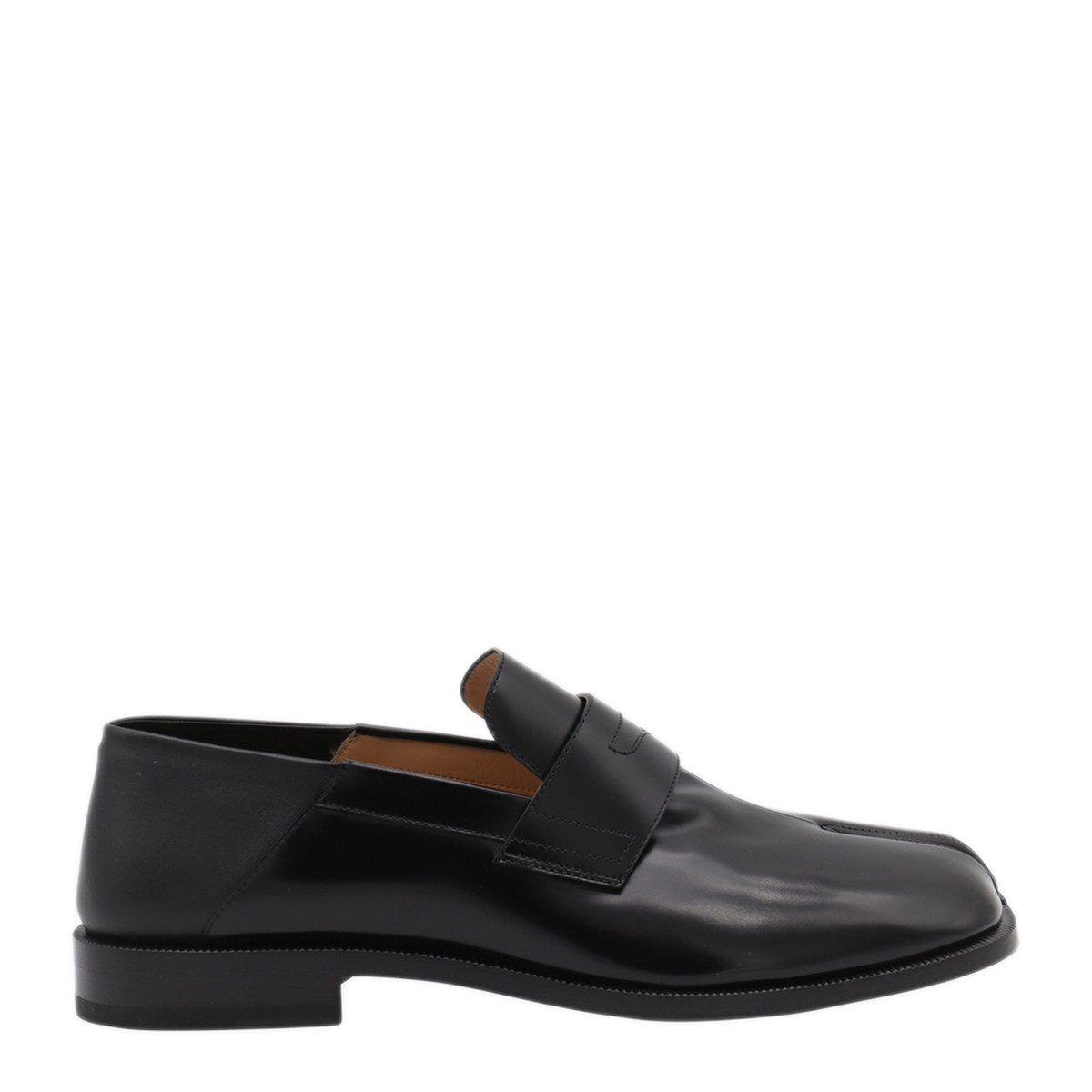 Tabi Loafer in Black Leather