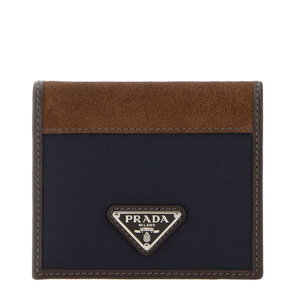 MAYFEYR - Prada - Two-Tone Fabric And Suede Wallet - 2MO004384F0C1B