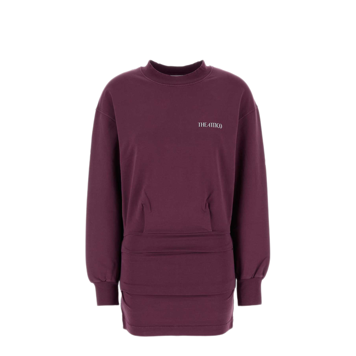 MAYFEYR - The Attico - Plum Stretch Cotton Mini Dress - 251WCA00393JJF006AA114