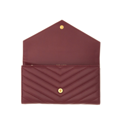 Cassandre Matelassé Large Flap Wallet In Lambskin