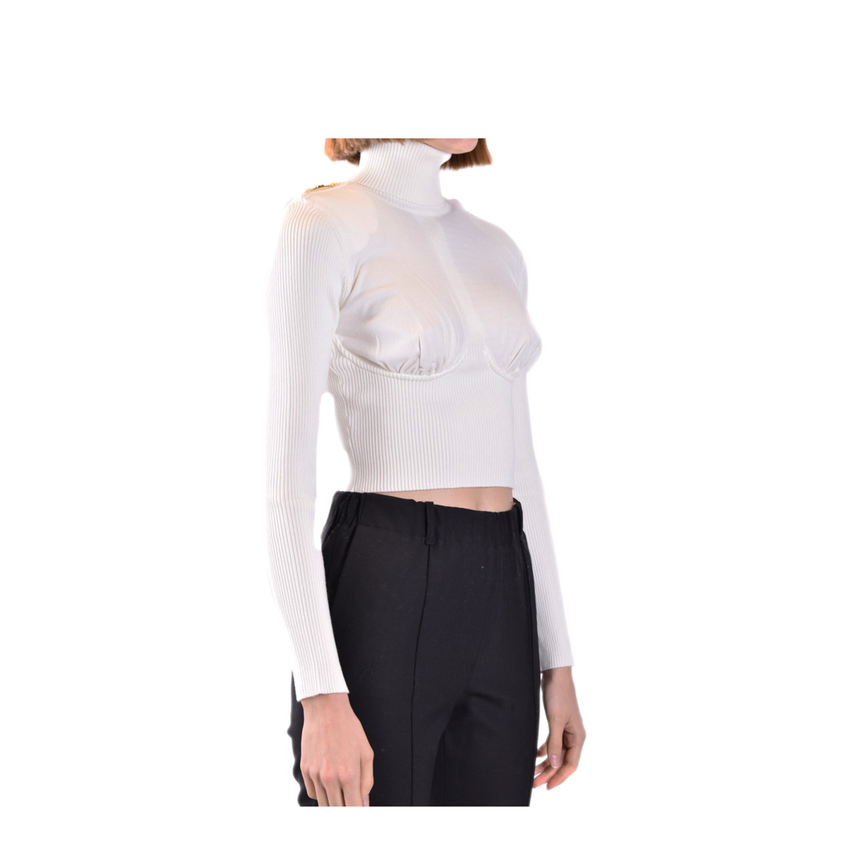 MAYFEYR - Elisabetta Franchi - Ivory Sweater - MK99M36E2360
