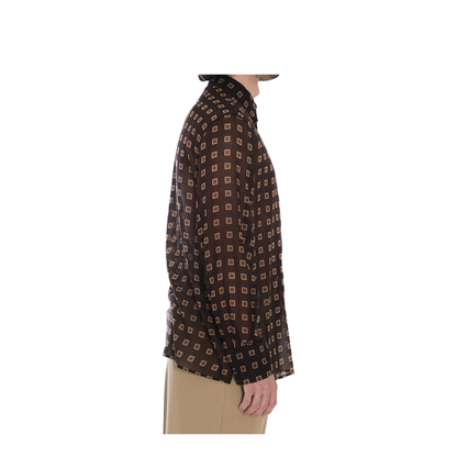 Shirt with geometric pattern