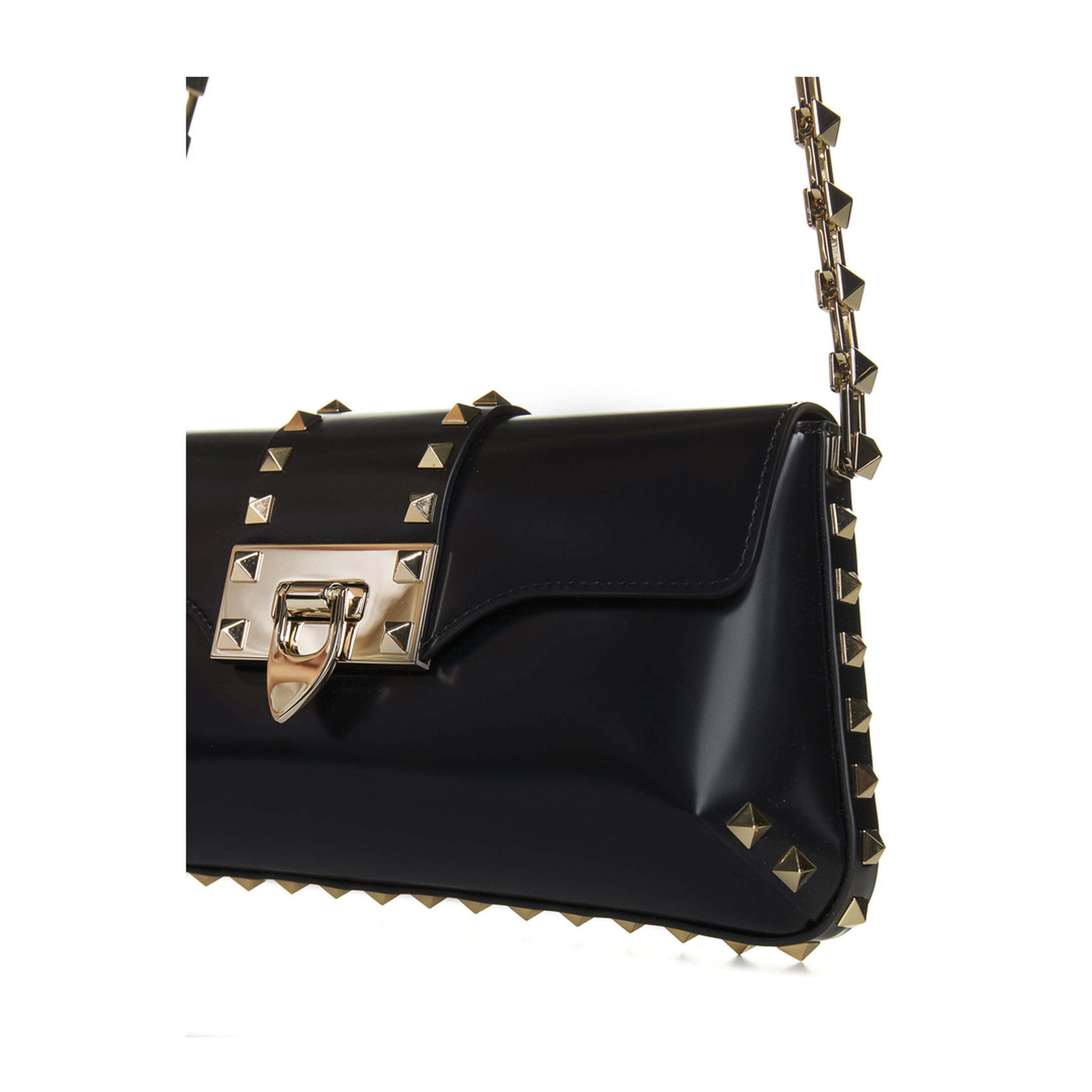 Garavani Rockstud Shoulder Bag in Brushed Leather