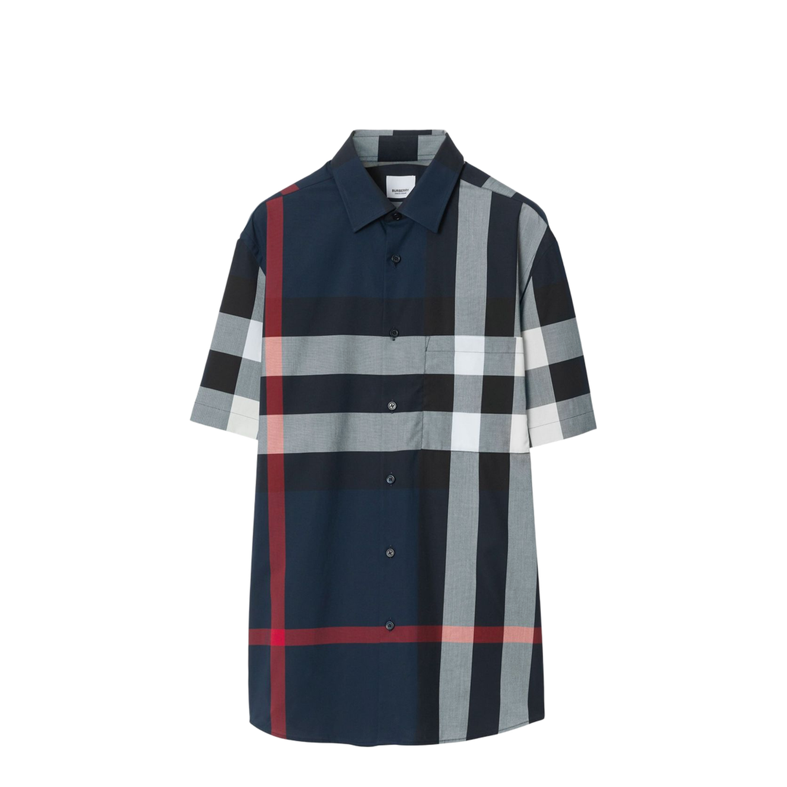 Check Cotton Shirt - Blue