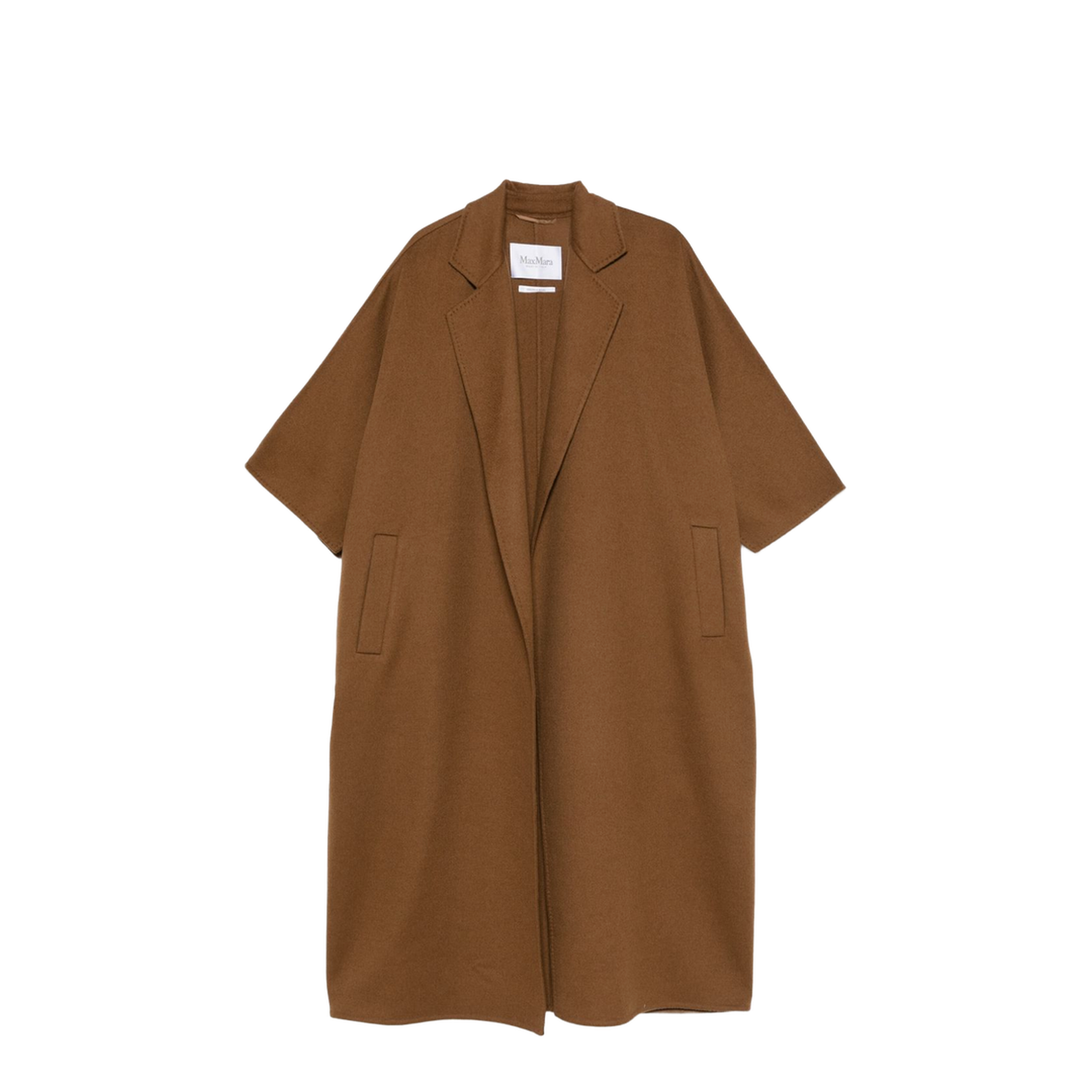 Gitano Wool Coat in Leather Brown