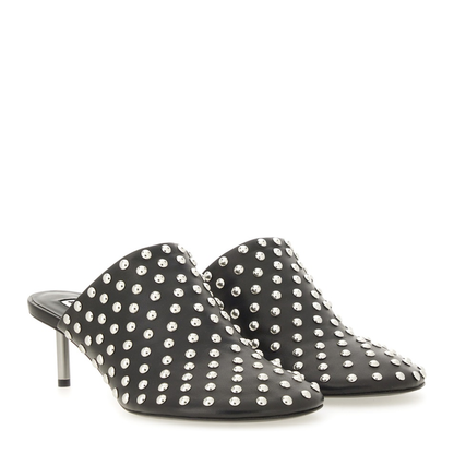 Nappa Leather Mules with Studs