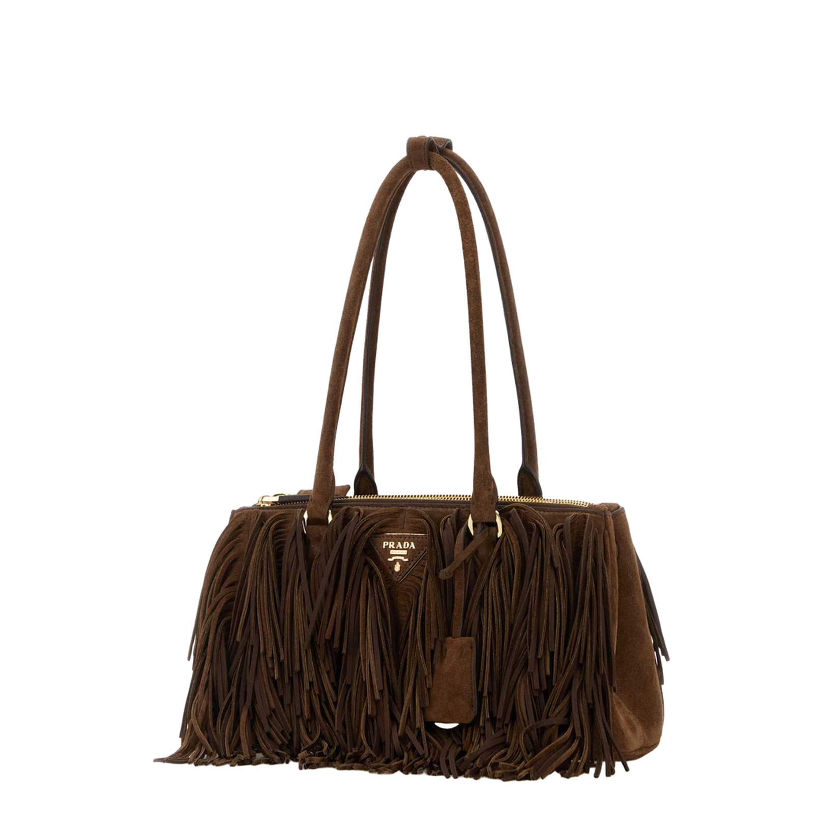 Brown Suede Shoulder Bag
